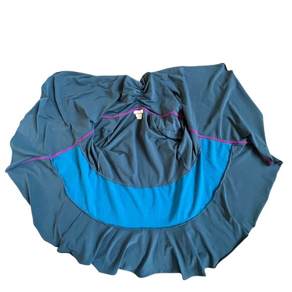 Matilda Jane Cardigan Women Size S Blue Colorblock Open Front Stretch - Picture 4 of 12